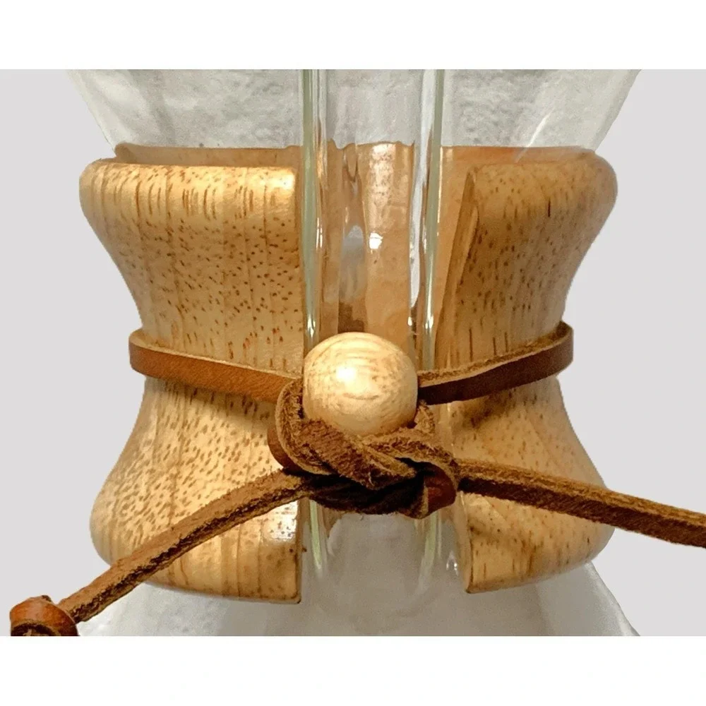 Vintage Chemex Hourglass Pour Over Glass Coffee Maker 8 Cup Pyrex Exc Condition